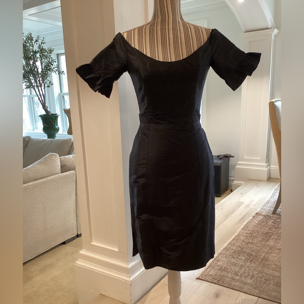 Alvina Valenta Maids of NY perfect taffeta little black dress